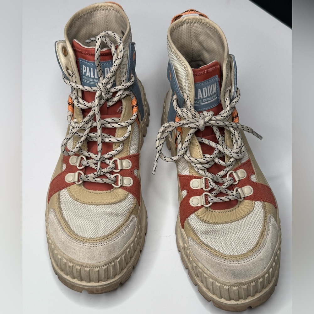 Palladium Pallashock Outcity sneakers in Almond Milk gorpcore utility lug sole - Picture 3 of 14